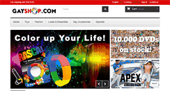 Desktop Screenshot of gayshop.com